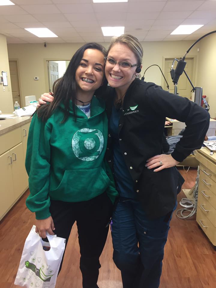 Jessie the wait is over!!! Congratulations on getting your braces today!