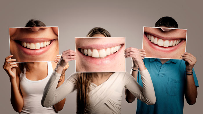 happy people smiling