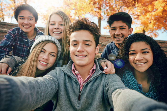 happy people together for autumn