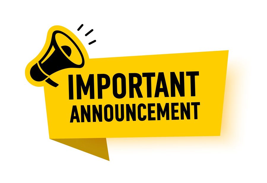 important announcement