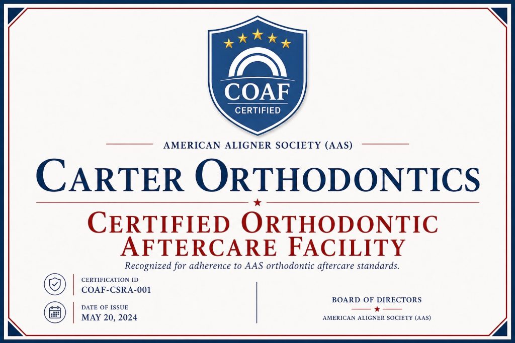 Certified Orthodontic Aftercare Facility (COAF)