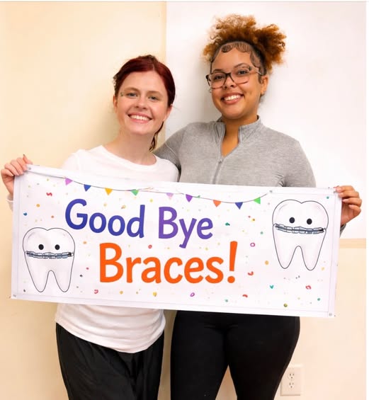 Faijah is officially braces free