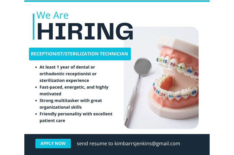 Receptionist and Sterilization Technician
